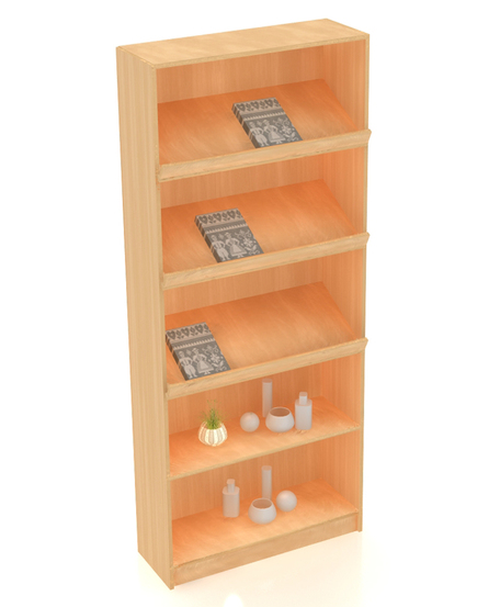 Стеллаж с наклонными полками из ЛДСП СТ-11