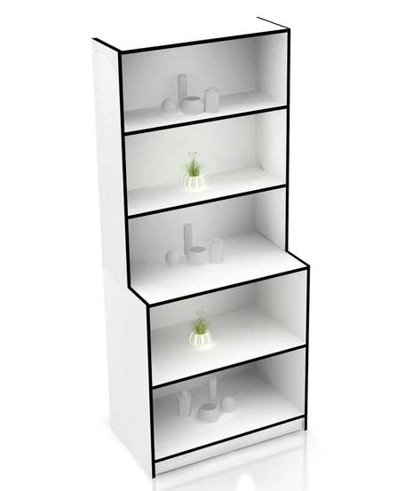 Стеллаж с тумбой из ЛДСП СТ-17