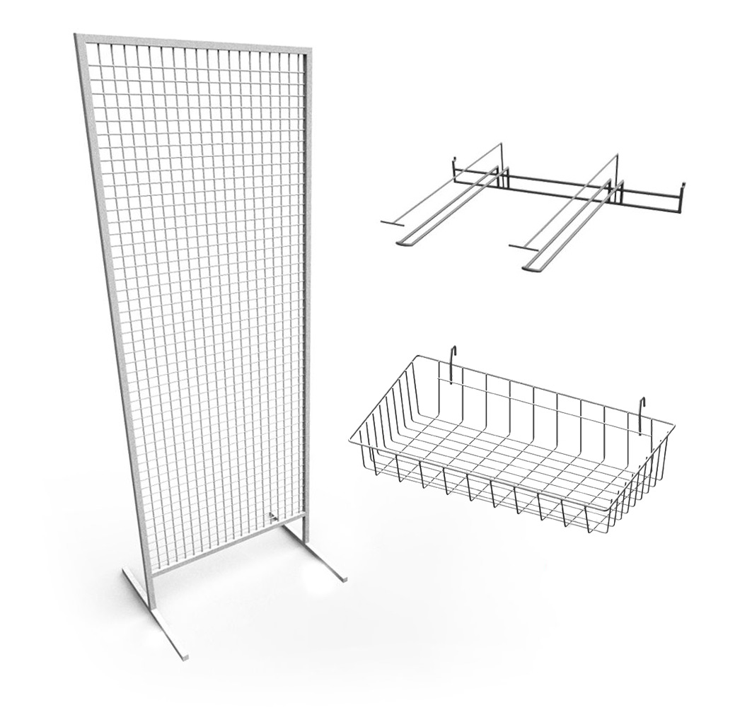 Торговые решетки и фурнитура