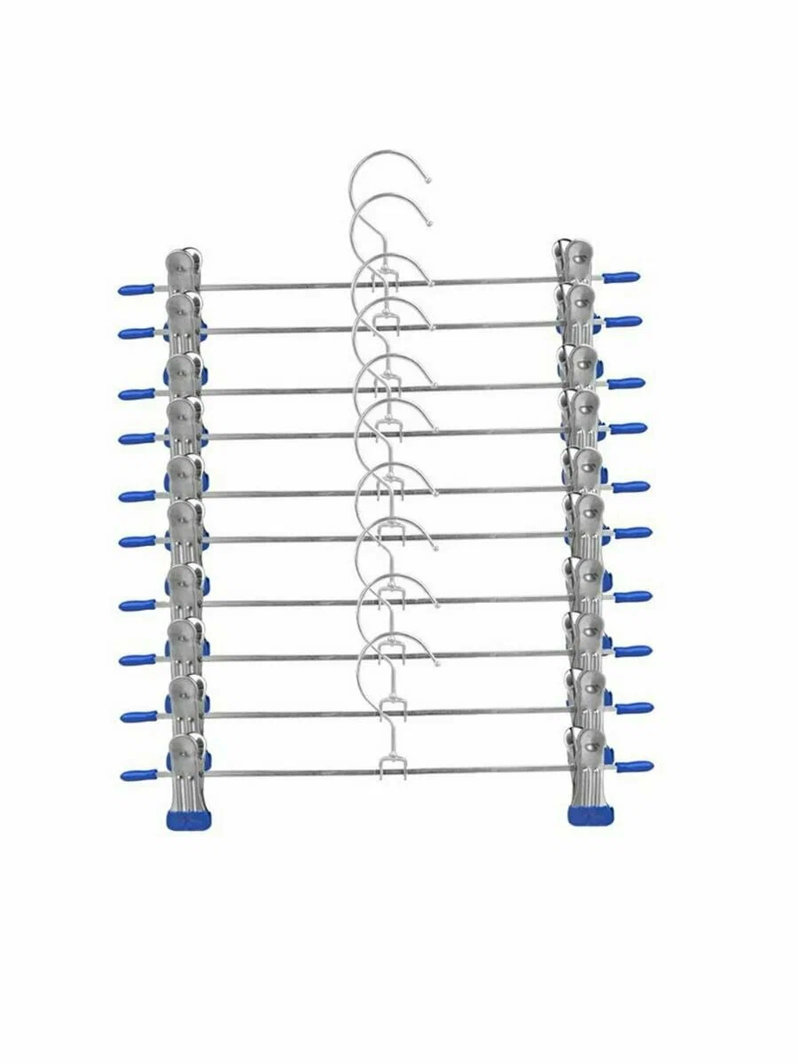 Вешалка для брюк, для одежды с зажимом 8874 10шт