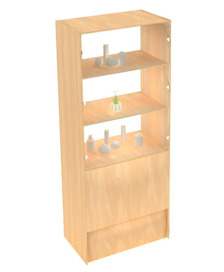 Стеллаж витринный из ЛДСП СТ-19