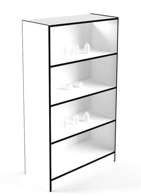 Стеллаж открытый низкий глубиной 40 см Ст-38