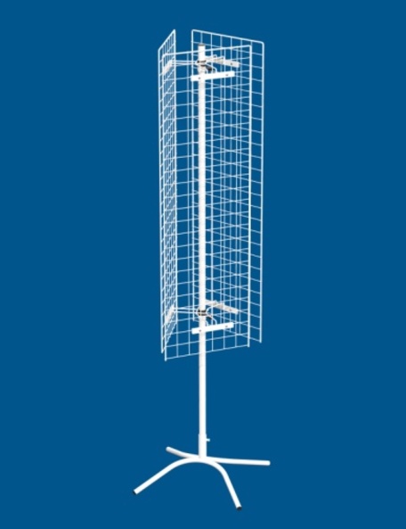 Стойка вращающаяся с сеткой 3х гранная