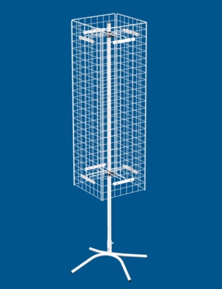 Стойка вращающаяся с сеткой 4х гранная